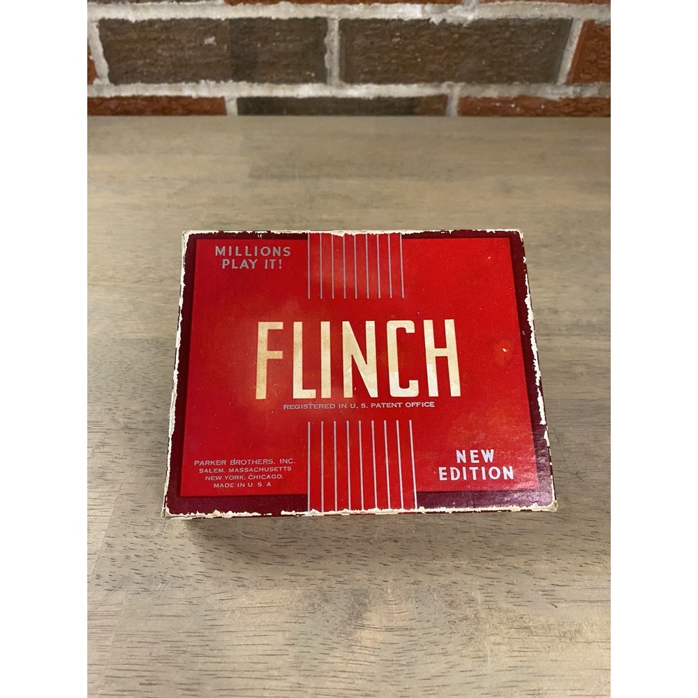 Vintage 1951 Flinch Parker Brothers Card Game Complete w Instructions